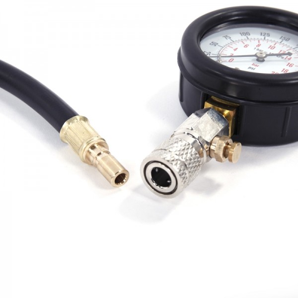 Multi-function Cylinder Pressure Gauge Black