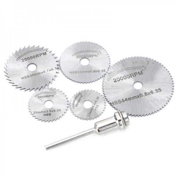 High-Speed Steel Circular Saw Blade Set Silver