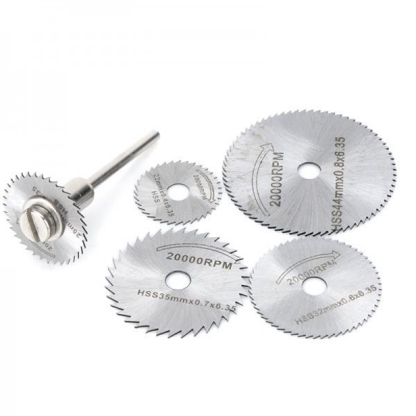 High-Speed Steel Circular Saw Blade Set Silver