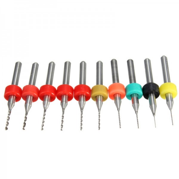 10pcs 0.3-1.2mm Tungsten Steel PCB Print Circuit Board Drill Bit