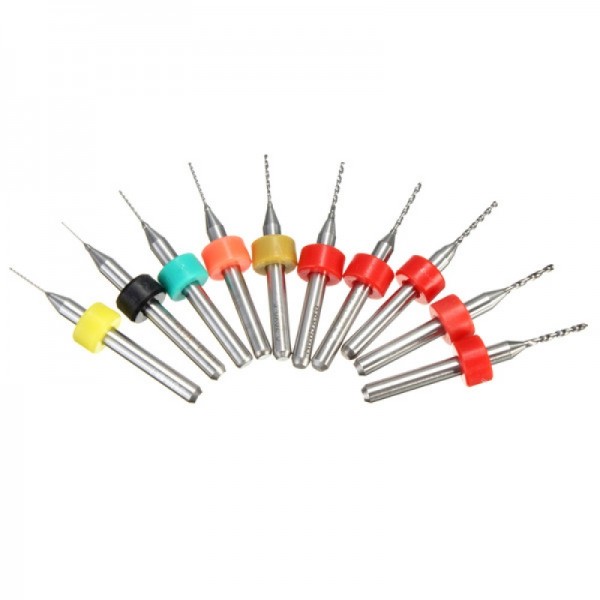 10pcs 0.3-1.2mm Tungsten Steel PCB Print Circuit Board Drill Bit