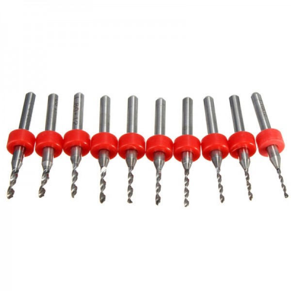 10pcs 0.3-1.2mm Tungsten Steel PCB Print Circuit Board Drill Bit