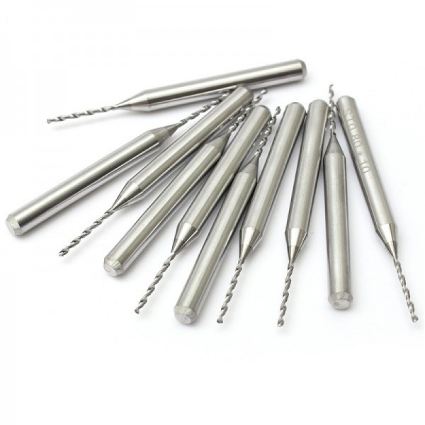 10pcs 0.3-1.2mm Tungsten Steel PCB Print Carving Drill Bit