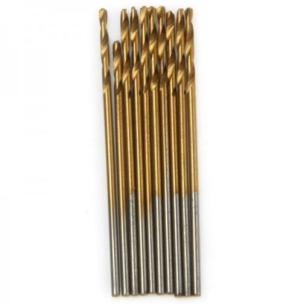 50pcs HSS High Speed Steel Titanium Coated Step Drill Bits Set Brown