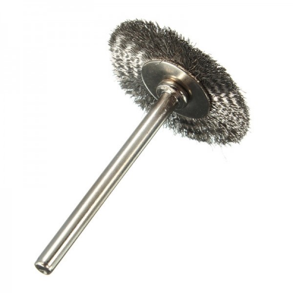 25mm Steel Wire Wheel Brush for Dremel Die Grinder Rotary Tool Silver