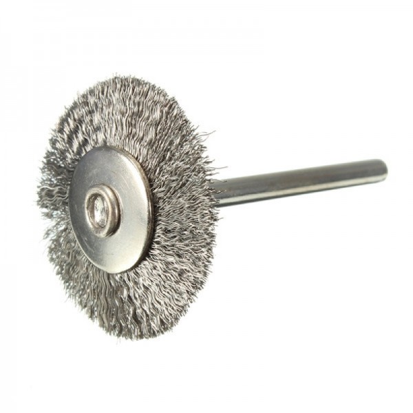 25mm Steel Wire Wheel Brush for Dremel Die Grinder Rotary Tool Silver