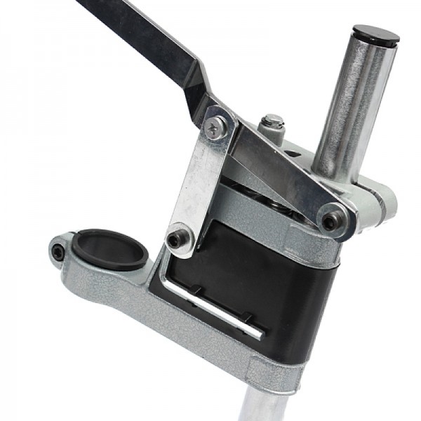 Single-Holder Bench Drill Stand/Press for Electric Drill with 35-43mm Collet Silver