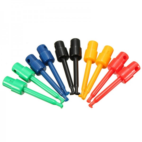 10pcs Round Large Size Single Hook Clip Test Probe...