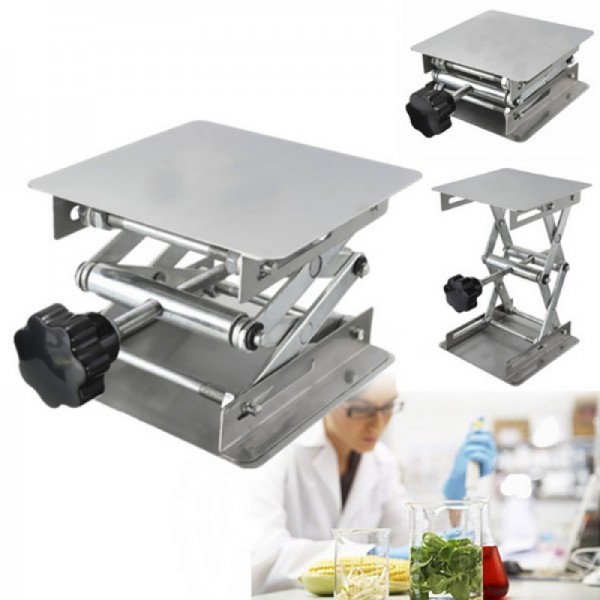 150 x 150 x 250mm Stainless Steel Manual Control Laboratory Lifting Platform