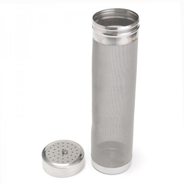 29 x 7CM Stainless Steel 300 Mesh Homebrew Beer Dry Hopper Filter Silver