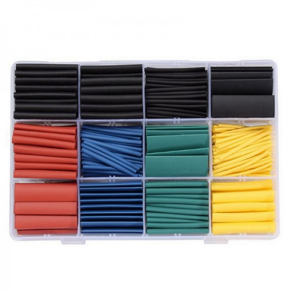 530pcs 21 Polyolefin Halogen-Free Heat Shrink Tube Sleeving Set