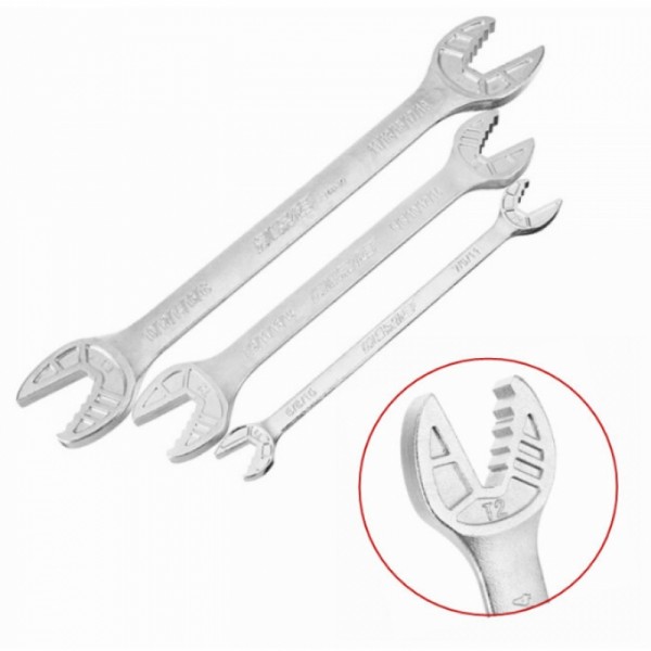 10 In 1 Multifunctional Ratchet Wrench Spanner Universal Spanner Wrench Mechanism Works - T1（6-11mm)