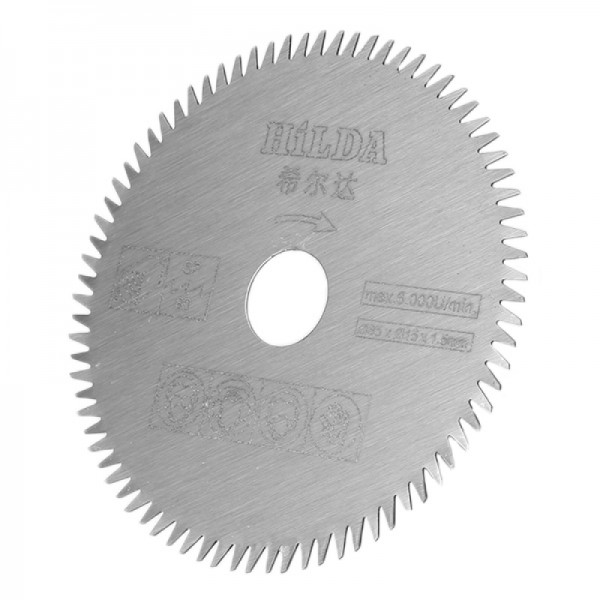 HILDA 15mm 80 Teeth HSS Saw Blade Cutting Disc for Plastic Acrylic Board